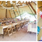 Jules & Tom - Tipi wedding photography at Talton Lodge