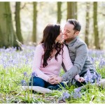 Clare & James - spring bluebell engagement shoot