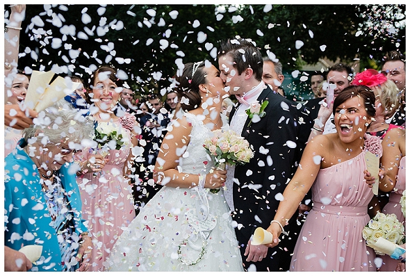 Confetti at St Chads Church Wishaw