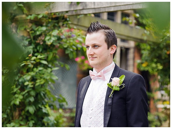 Groom at Moxhull Hall Wedding