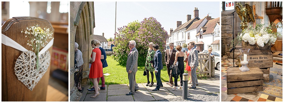 Wedding at St Mary Magdelene Church Tanworth