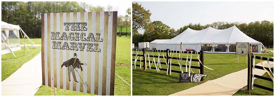 carnival themed wedding