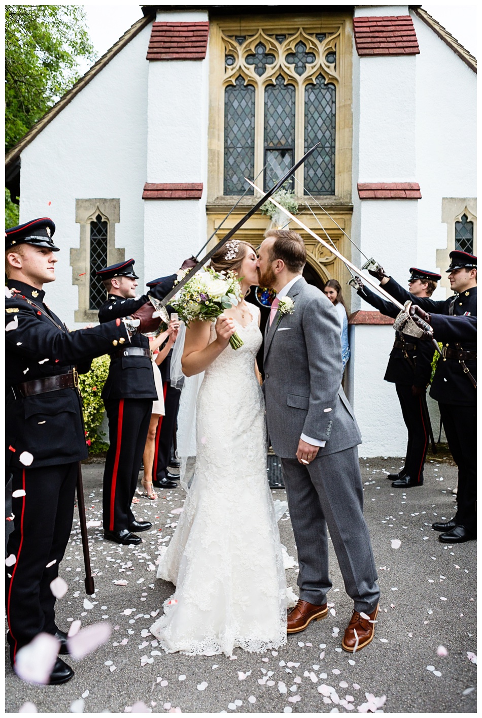 Military wedding in Buckinghamshire