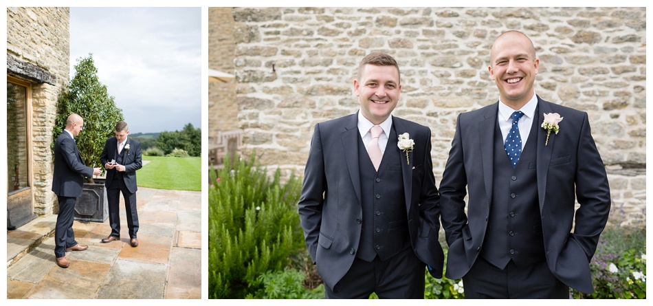 Groom at Kingscote Barn Gloucestershire