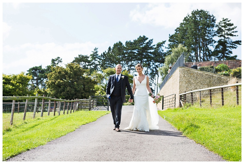 wedding at Kingscote Barn, Gloucestershire