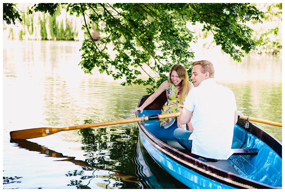 rowing boat engagement shoot