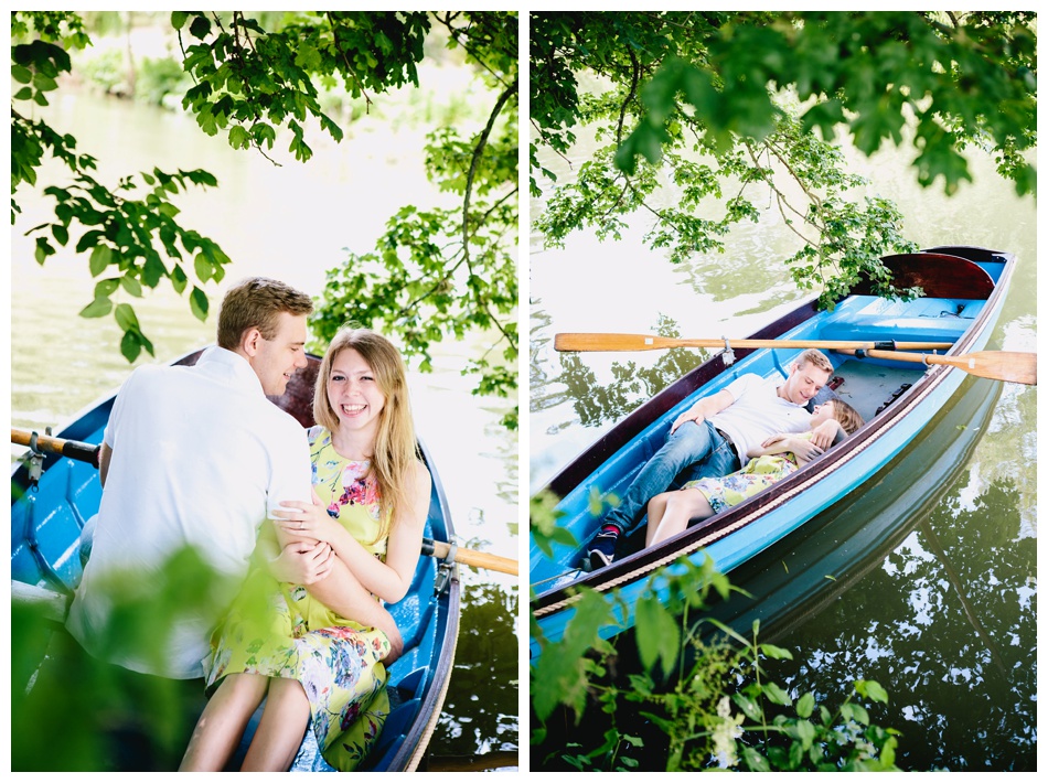 rowing boat engagement shoot