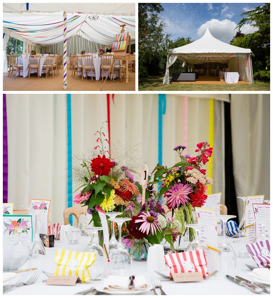 colourful country wedding