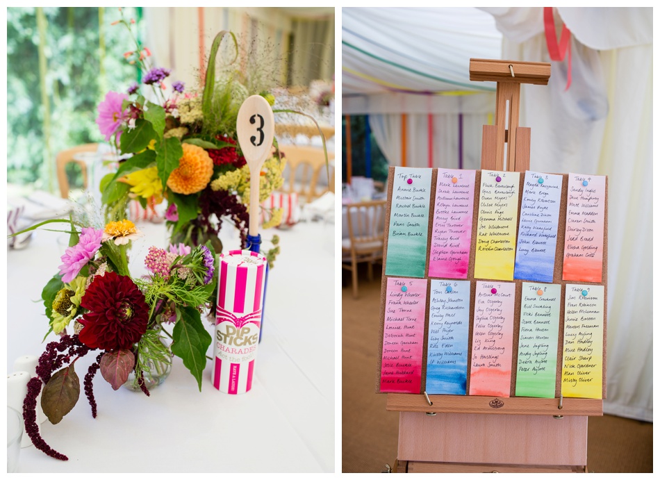 colourful country wedding