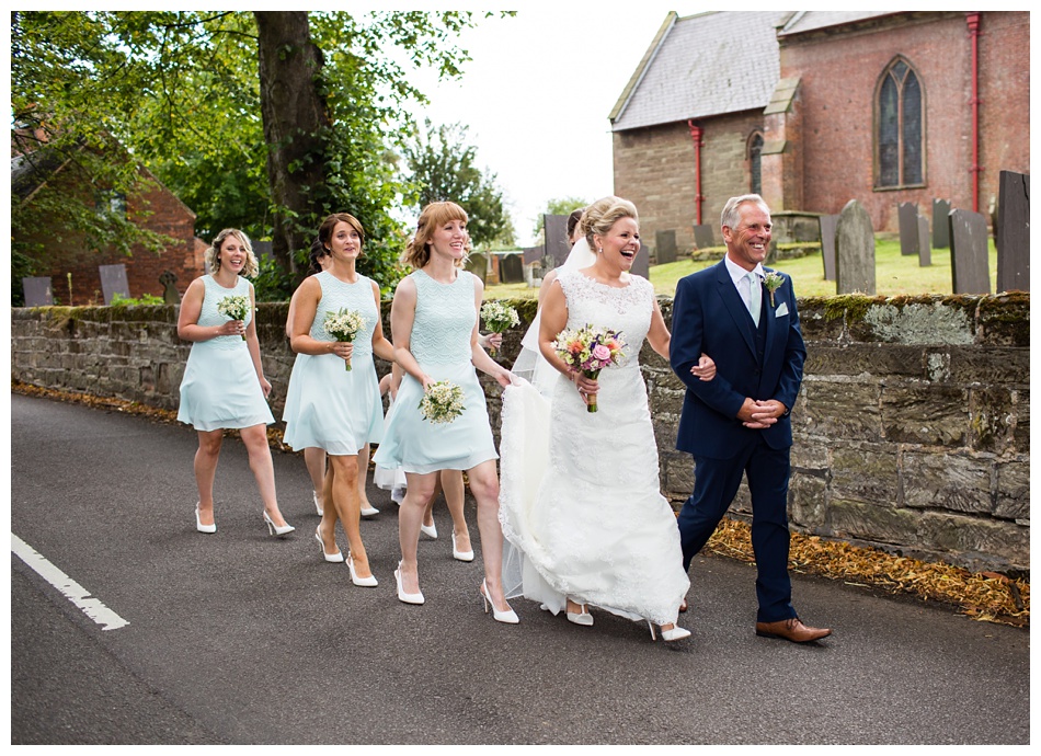 Wedding at St Giles Whittington