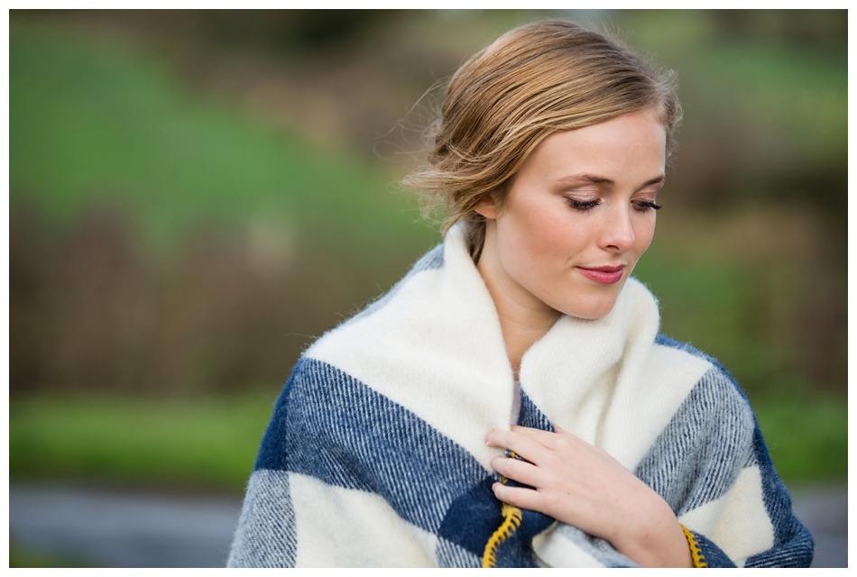 winter bridal shoot at Keddleston Hall