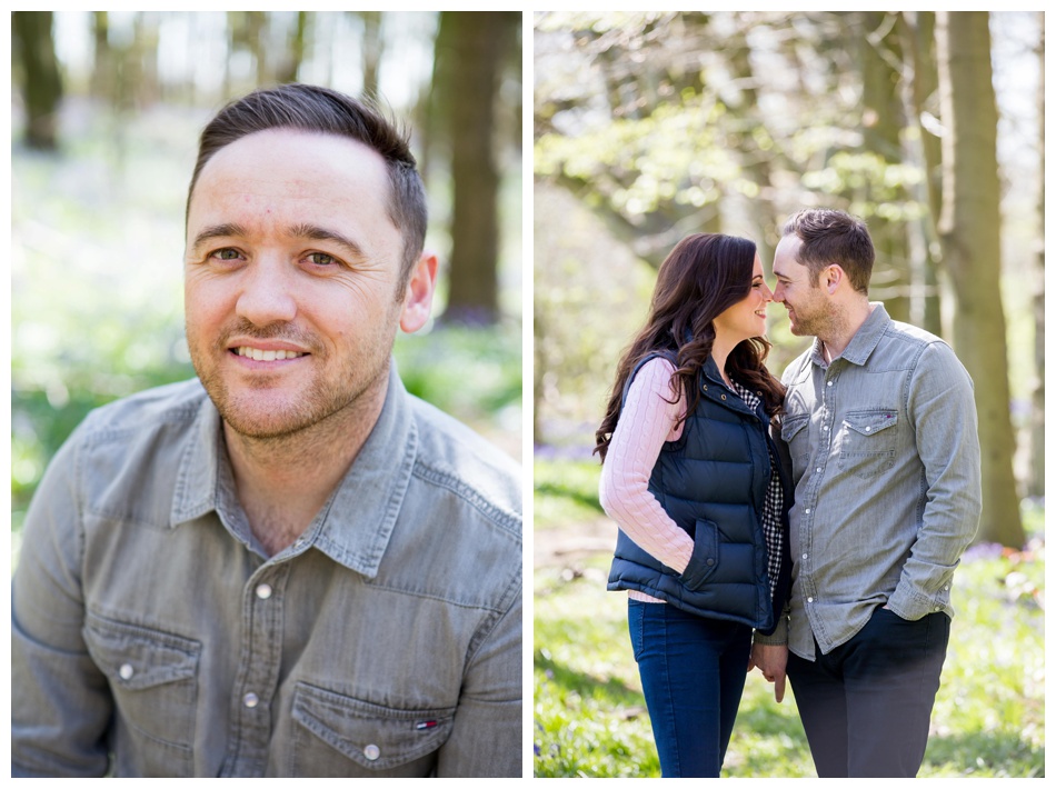 English spring engagement shoot