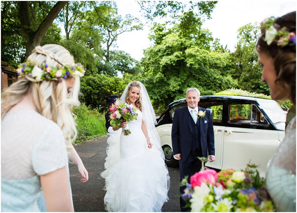 wedding photography at St Peters Church, Little Aston