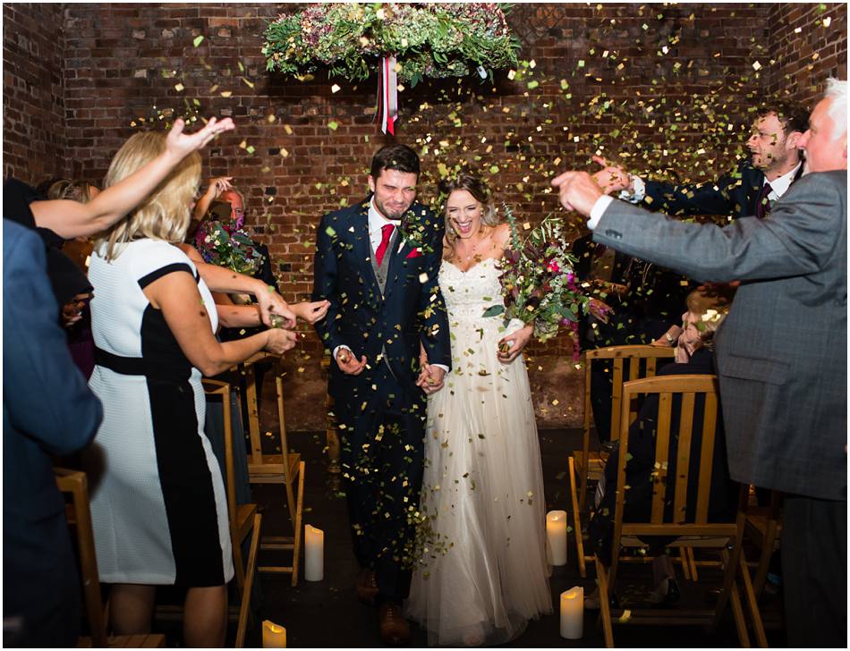 Cosy Autumn wedding at Curradine Barns