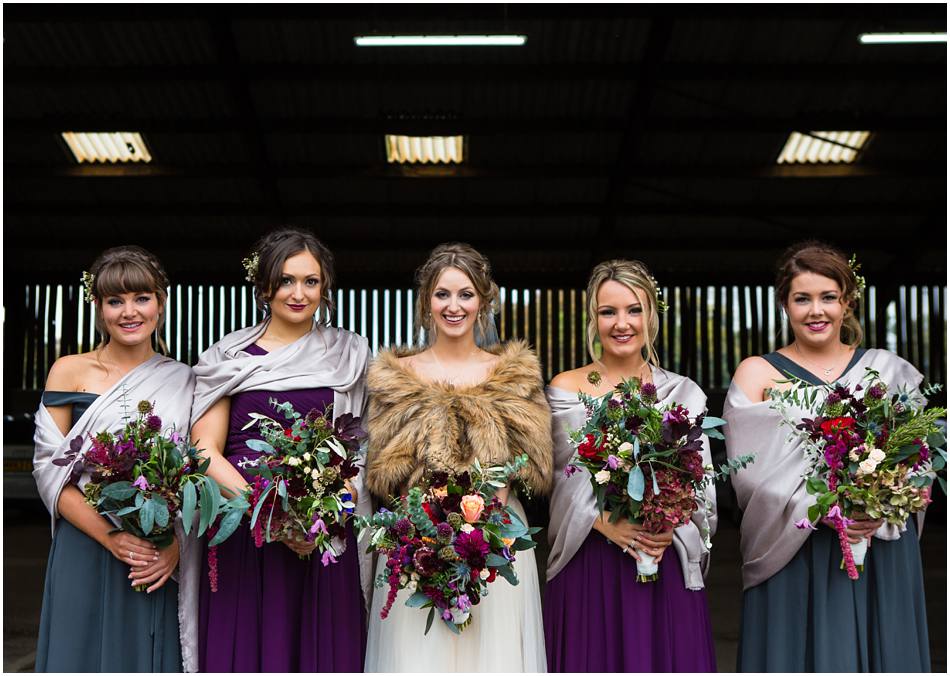 Cosy Autumn wedding at Curradine Barns