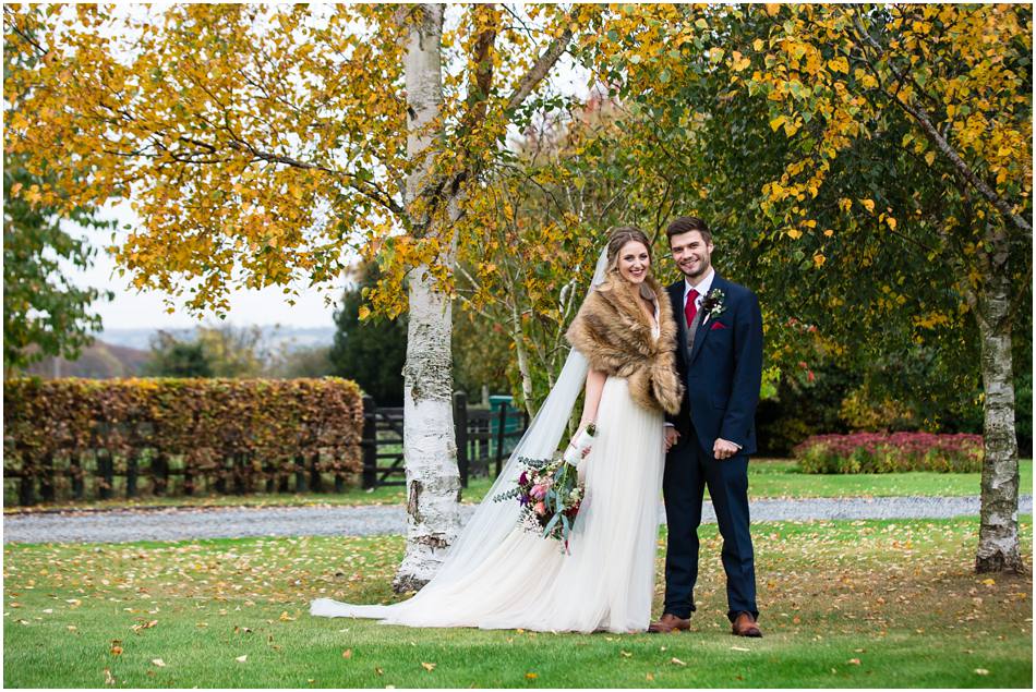 Cosy Autumn wedding at Curradine Barns