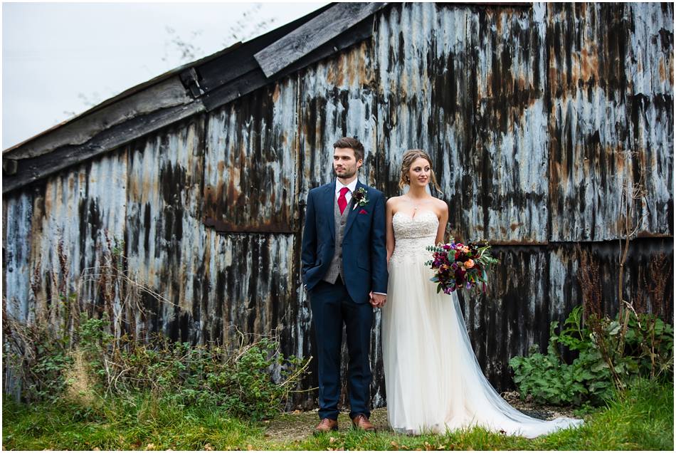 Cosy Autumn wedding at Curradine Barns