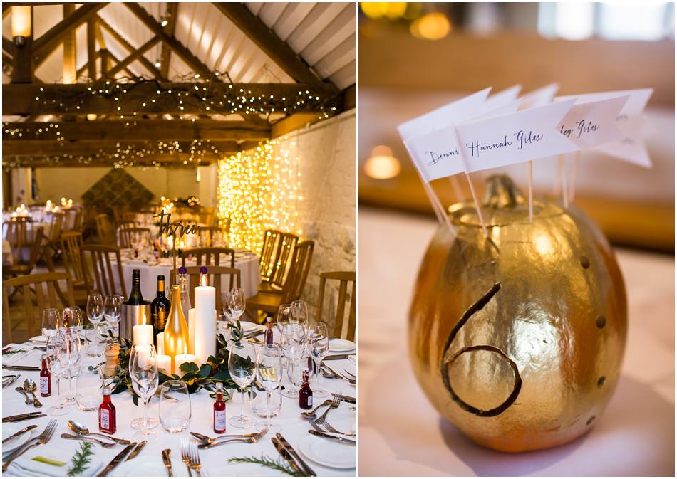 Cosy Autumn wedding at Curradine Barns