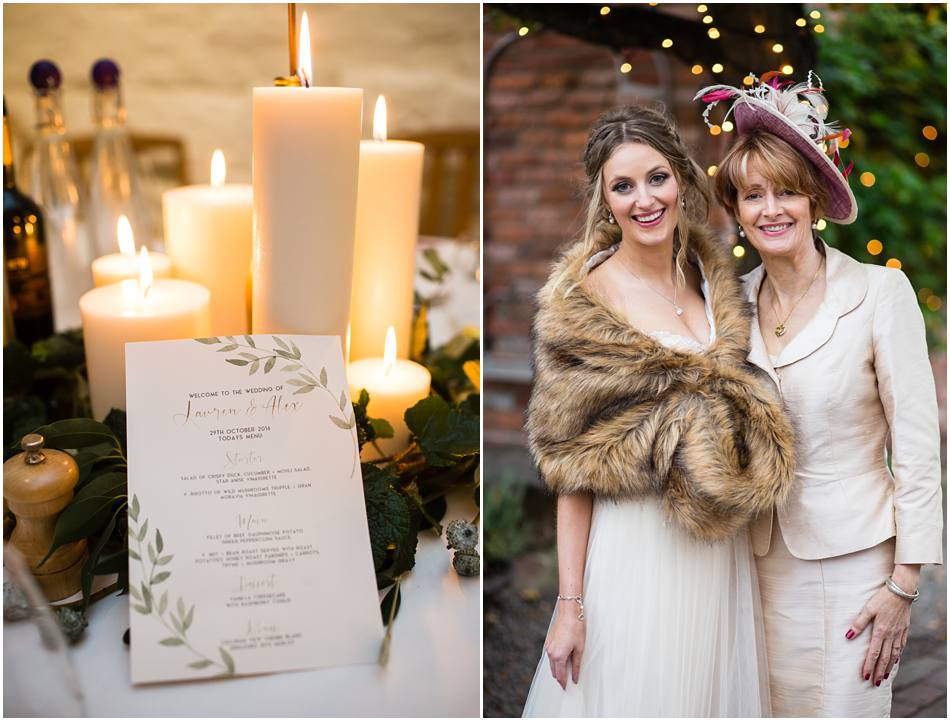 Cosy Autumn wedding at Curradine Barns