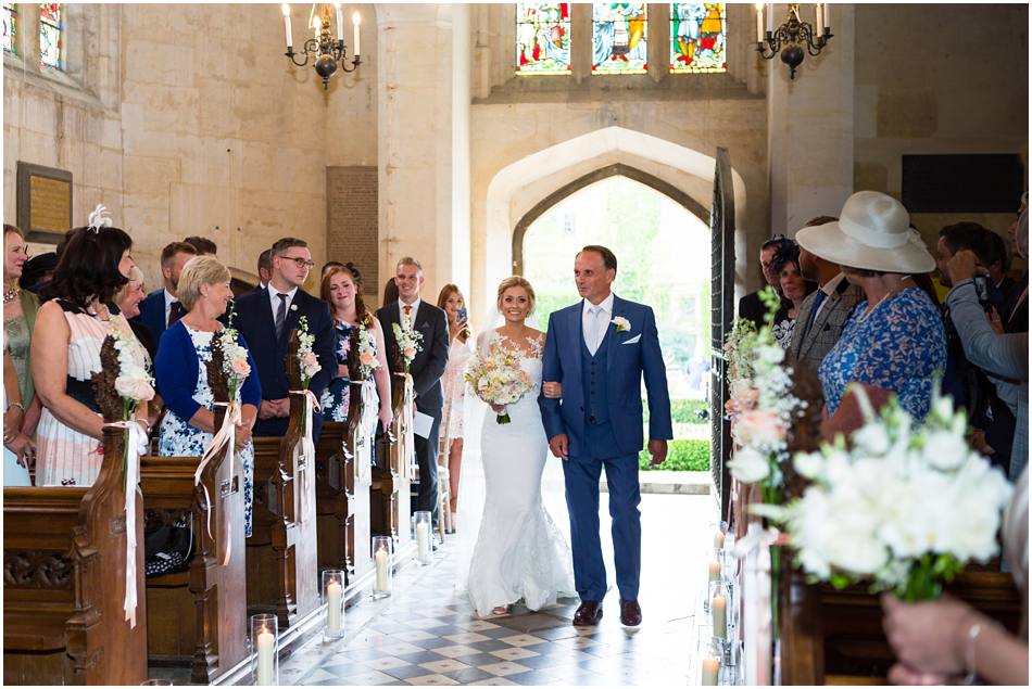 wedding ceremony at Sudeley Castle