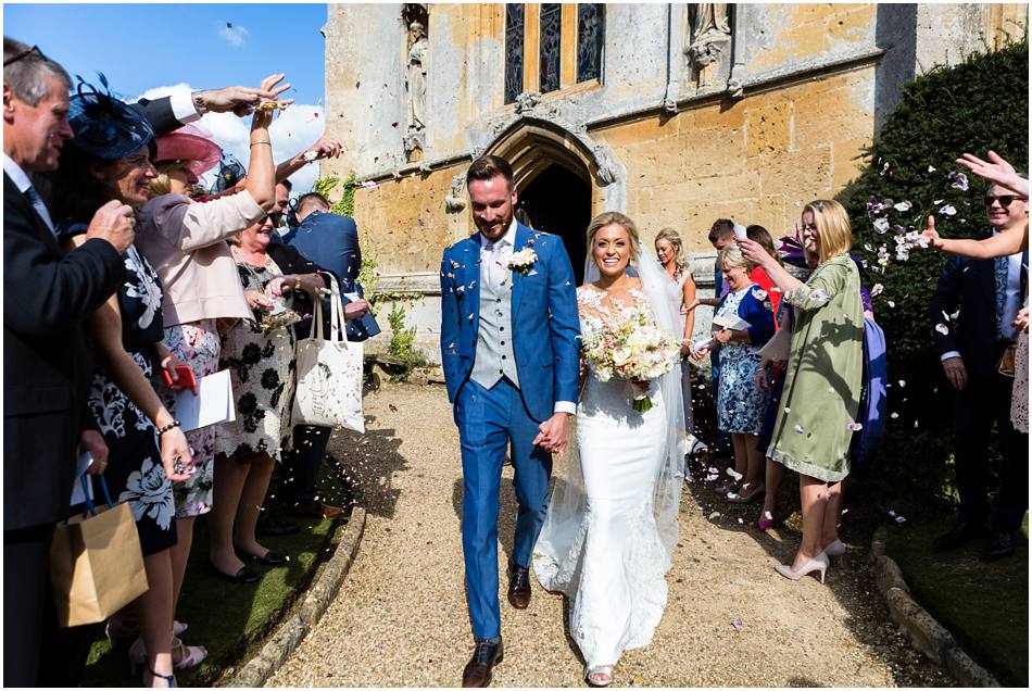 Confetti at Sudeley Castle Wedding