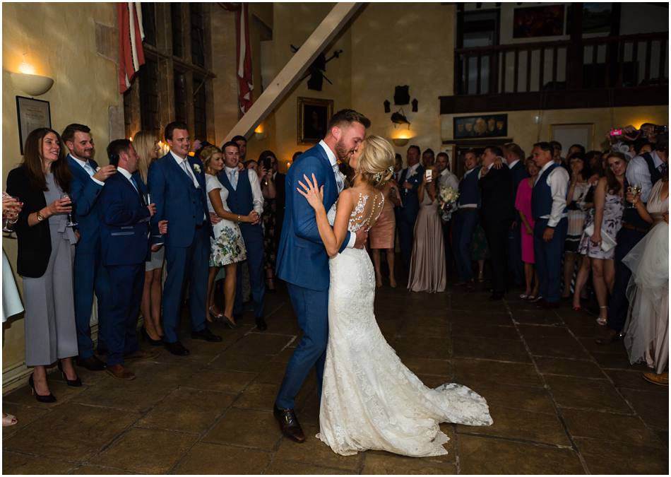 First dance photos at Sudeley Castle wedding