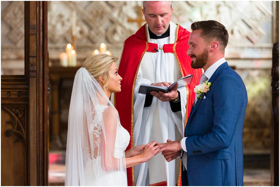 wedding ceremony at Sudeley Castle