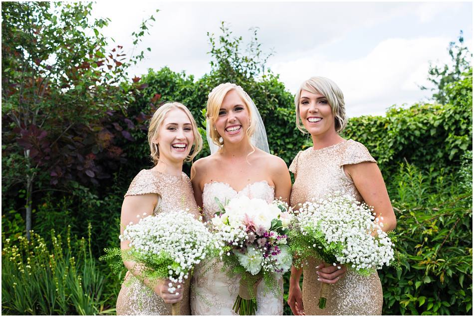 colourful curradine barns wedding with gold sequin dresses