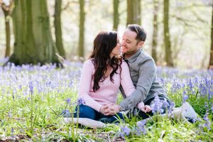 Spring Bluebell Engagement Shoot