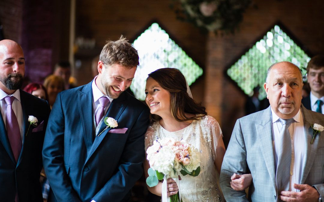 Shustoke Barn Wedding Featuring Jenny Packham Beaded Dress