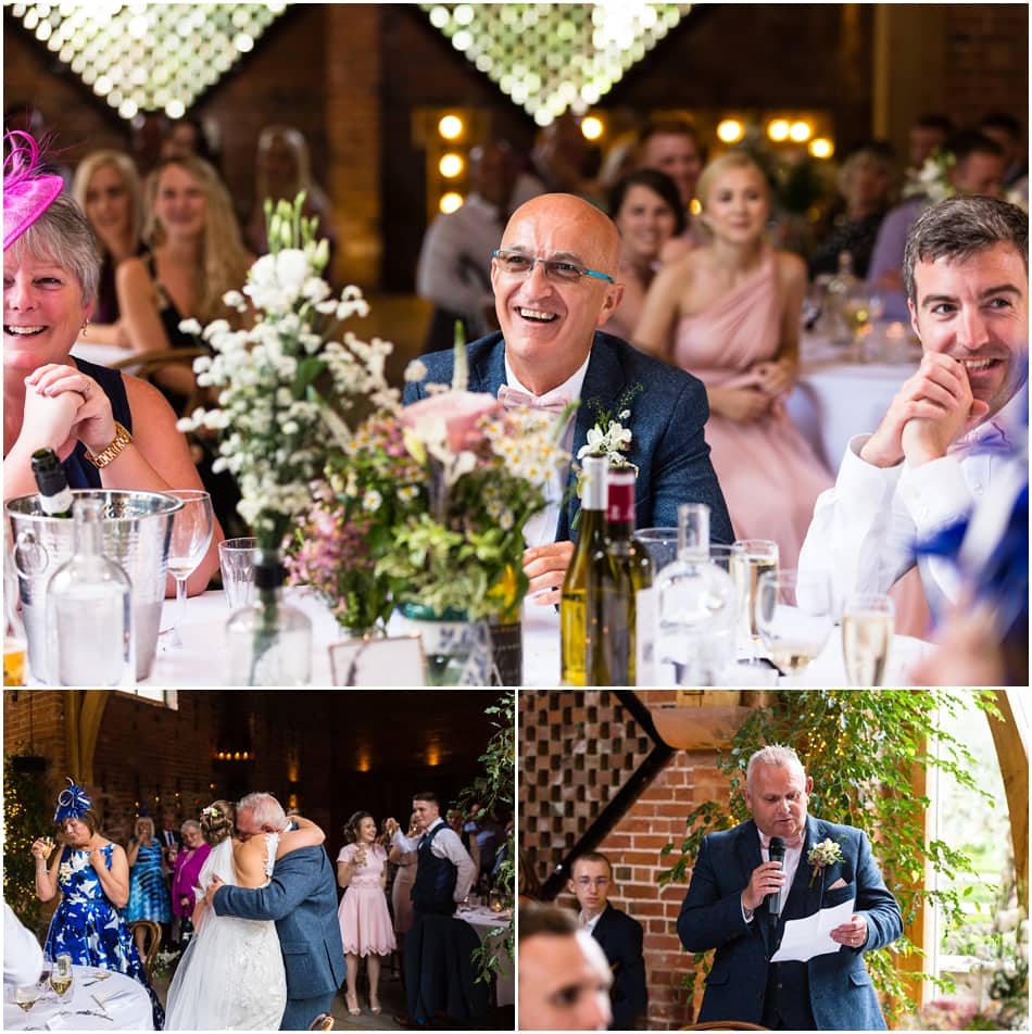 shustoke Barn wedding photography; speeches