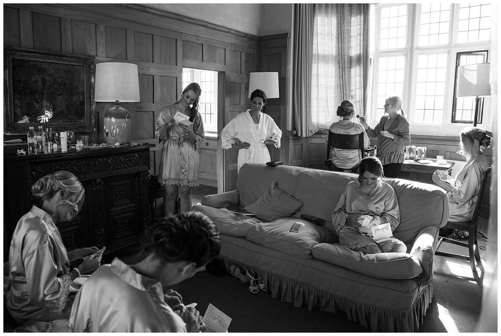 Bridal preperations at Tixall Gatehouse