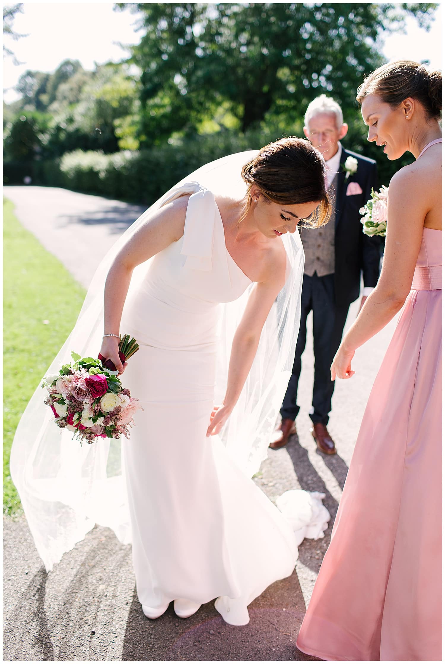 Ingestre wedding photography with relaxed farm reception