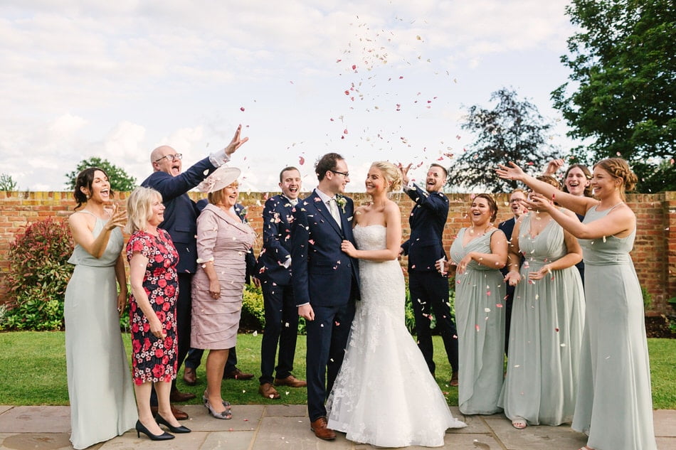 Confetti advice for rain on your wedding day