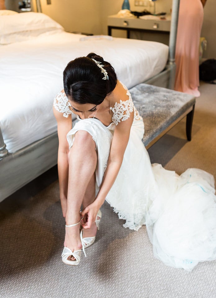 West Midlands Bride getting ready on her wedding day