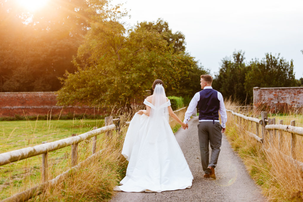 couple portrait during golden hour at Davenport House