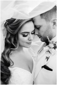 Black tie wedding with pampas grass at Shustoke Barn