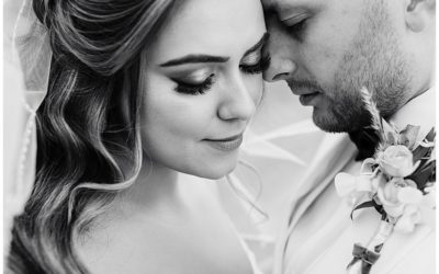 Black tie wedding with pampas grass at Shustoke Barn