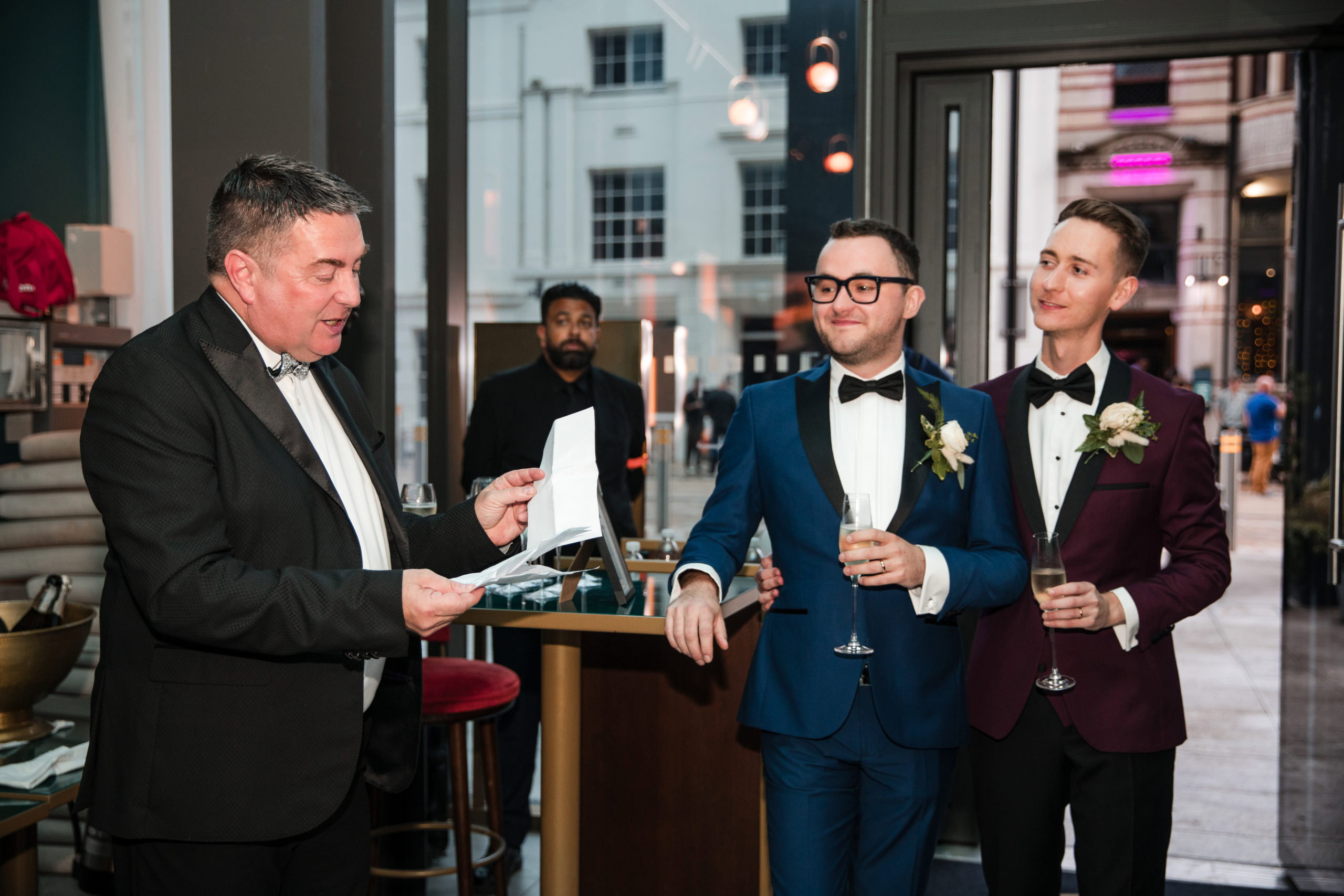 Wedding speeches at Orelle in Birmingham