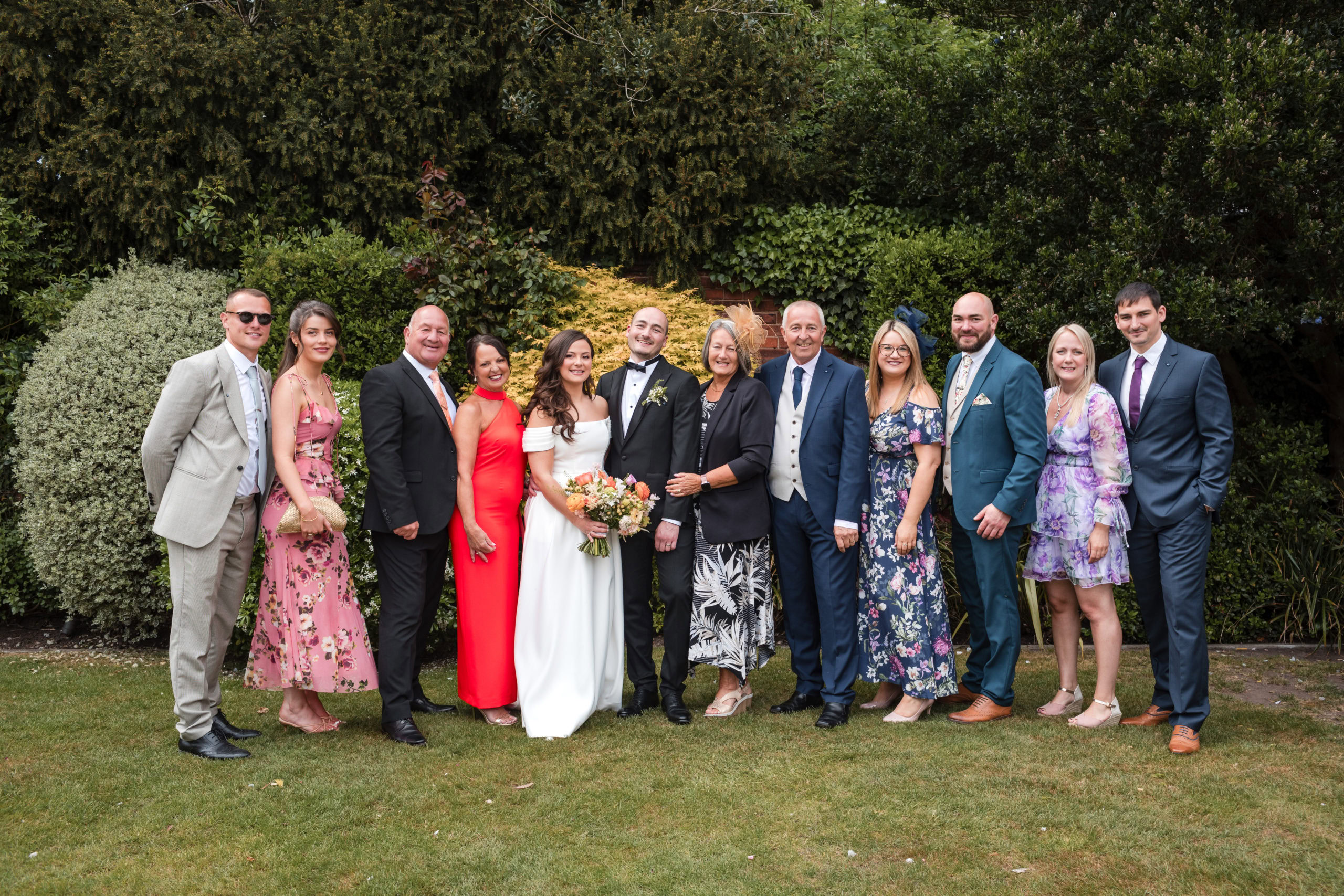 Family group photos in the gardens of St Johns House Lichfield