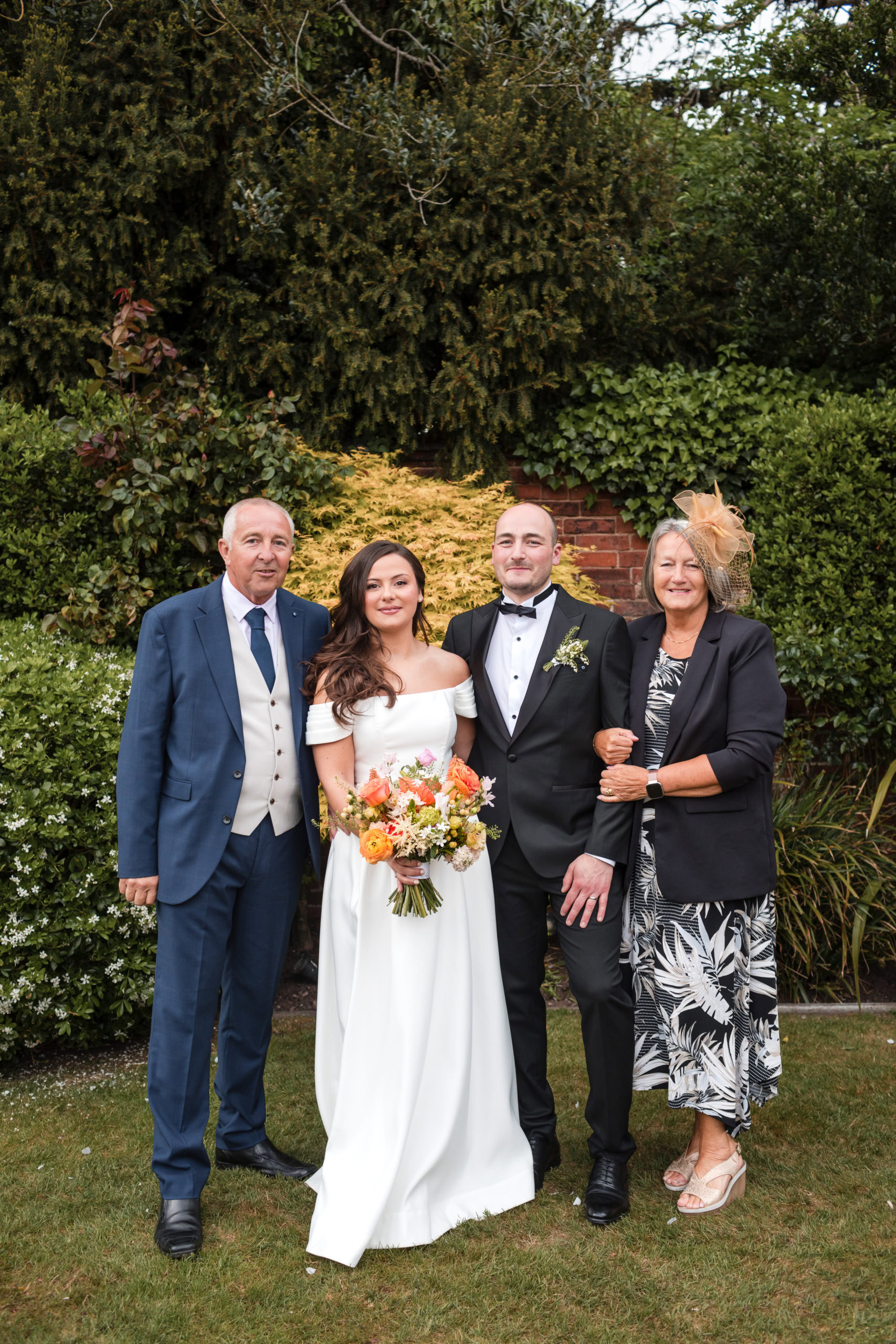 family group photos at a Lichfield wedding